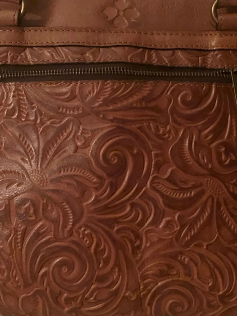 Patricia Nash Poppy Tote Handbag in Tooled Florence Leather - Picture 12 of 16